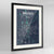 Framed Bruges Map Art Print 24x36" Contemporary Black frame Point Two Design Group