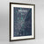 Framed Bruges Map Art Print 24x36" Contemporary Walnut frame Point Two Design Group
