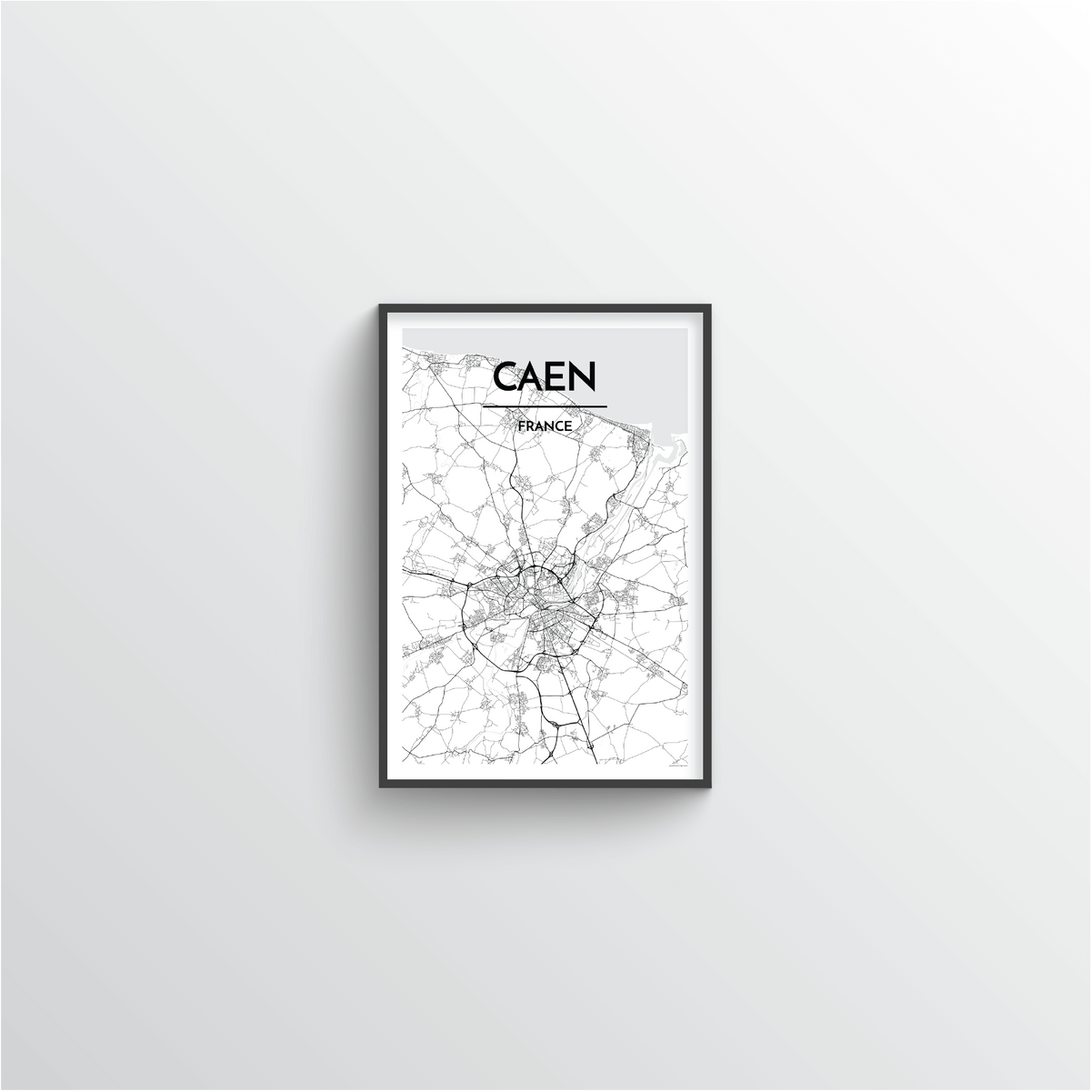 Caen Map Art Print - Point Two Design