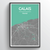 Calais Map Art Print - Point Two Design