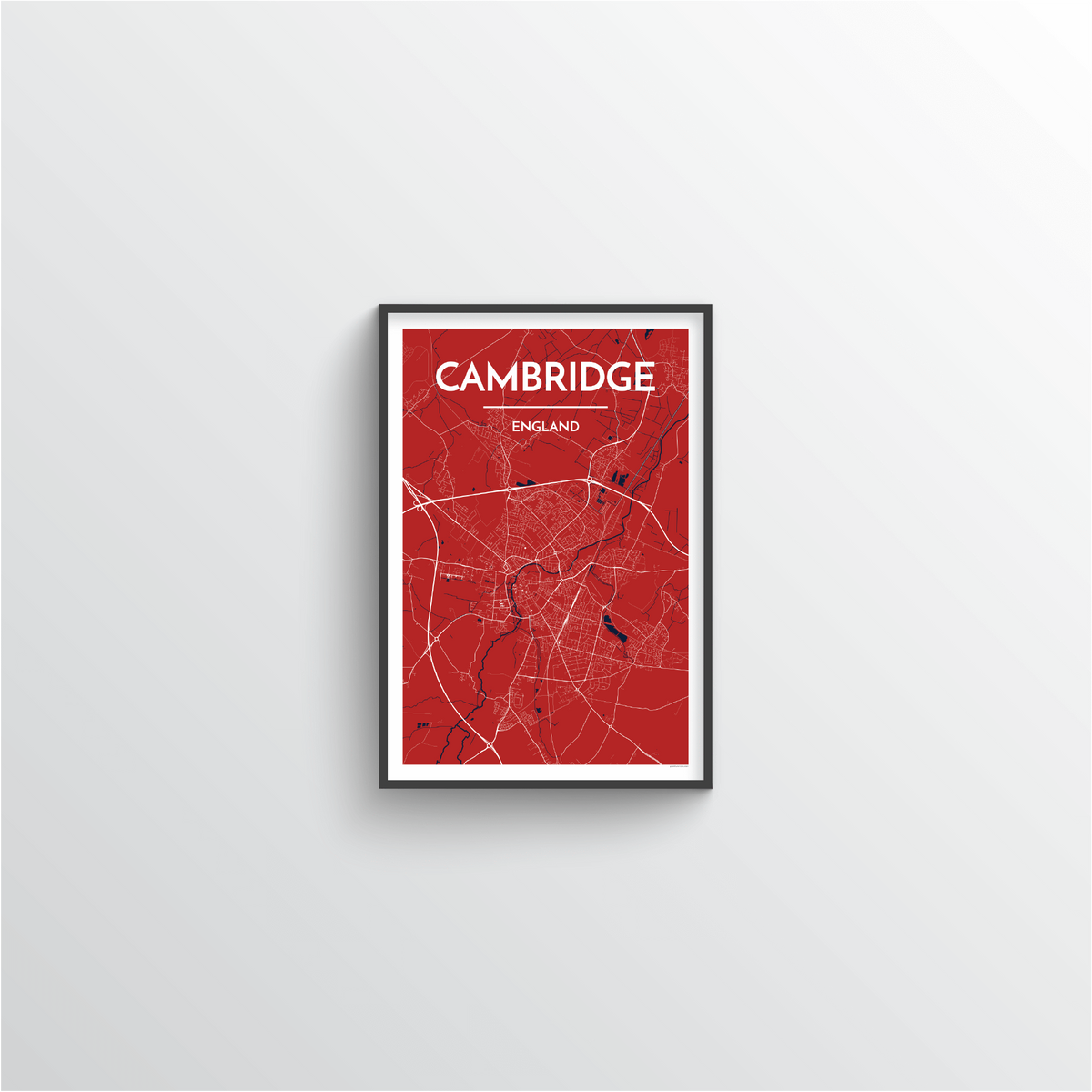 Cambridge Map Art Print - Point Two Design