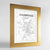 Framed Cambridge Map Art Print 24x36" Gold frame Point Two Design Group