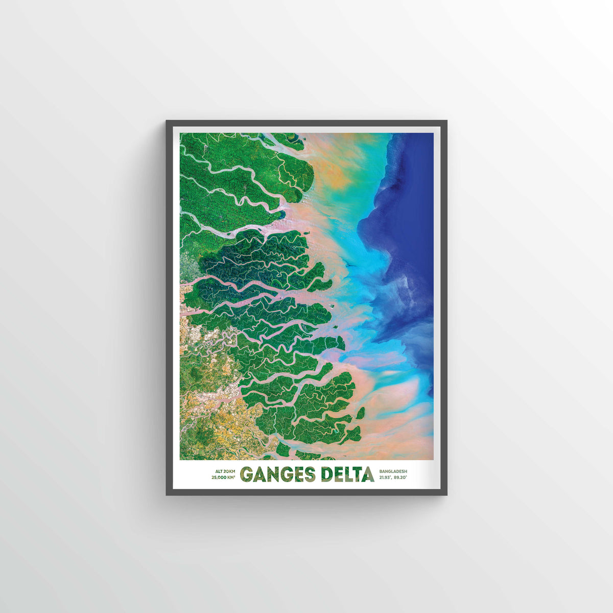 Ganges-Brahmaputra Delta Earth Photography - Art Print