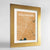Framed Colchester Map Art Print 24x36" Gold frame Point Two Design Group