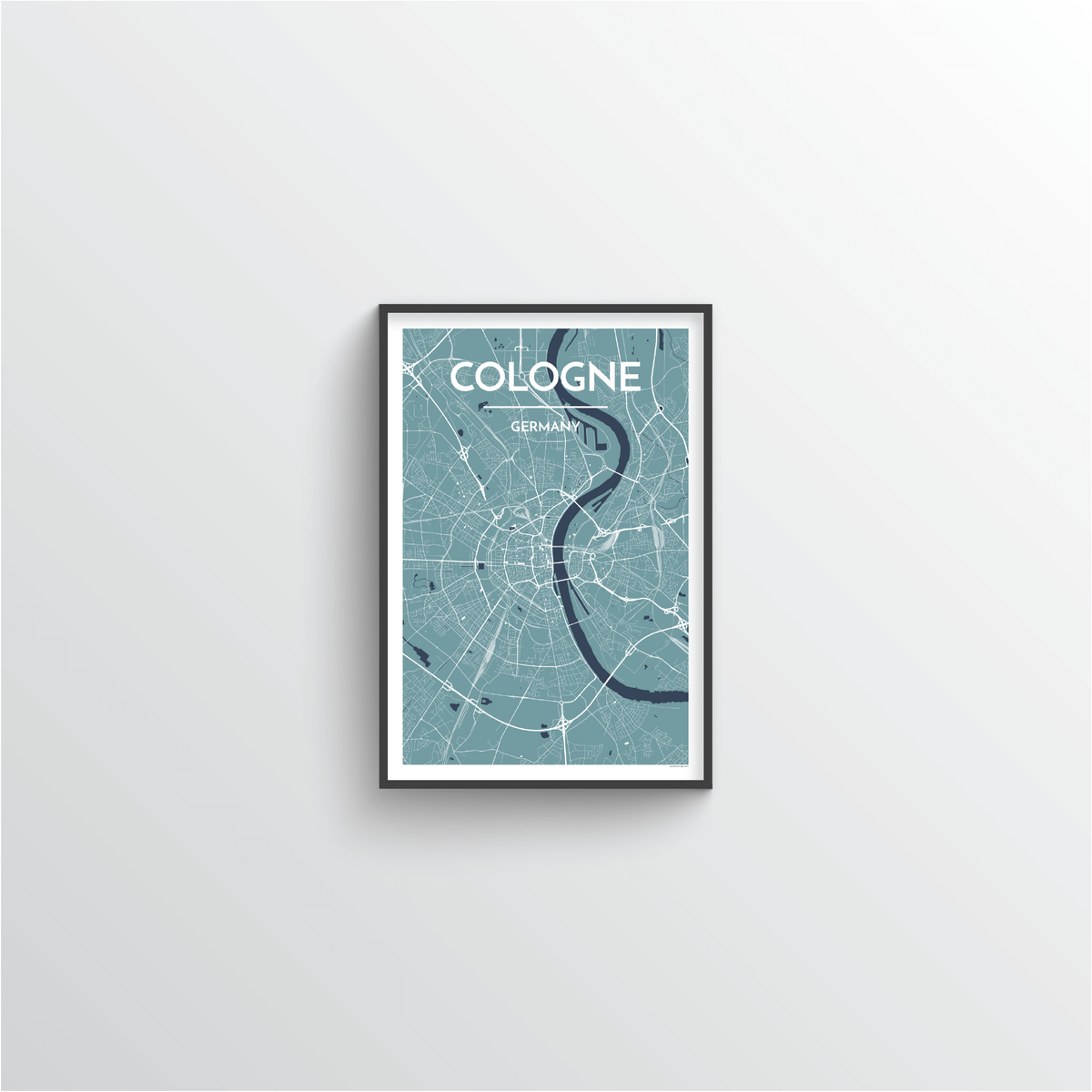 Cologne Map Art Print - Point Two Design