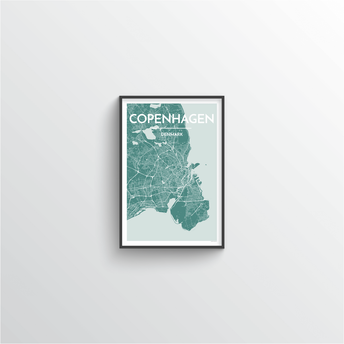 Copenhagen Map Art Print - Point Two Design
