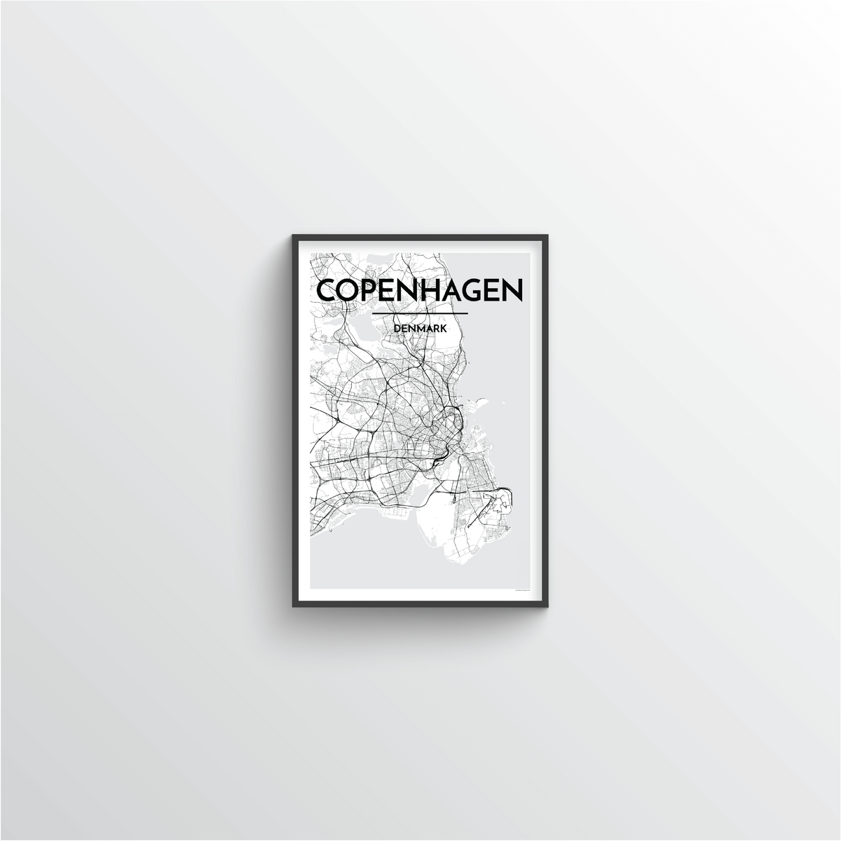 Copenhagen Map Art Print - Point Two Design