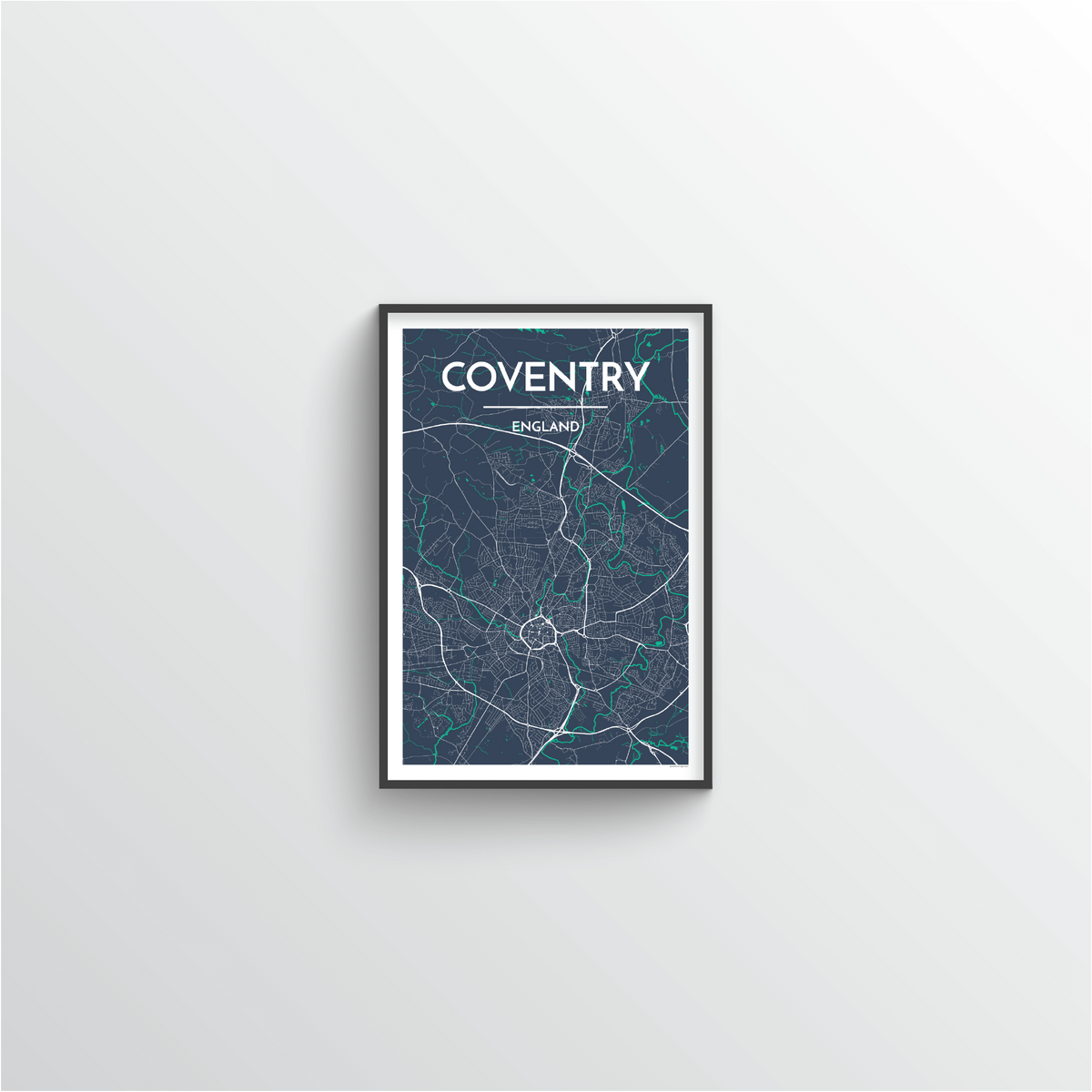 Coventry Map Art Print - Point Two Design