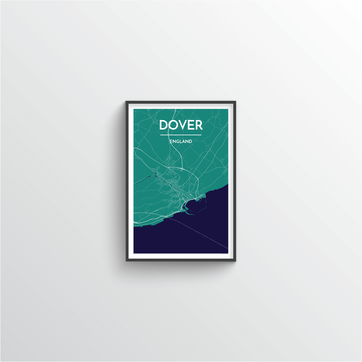 Dover Map Art Print - Point Two Design