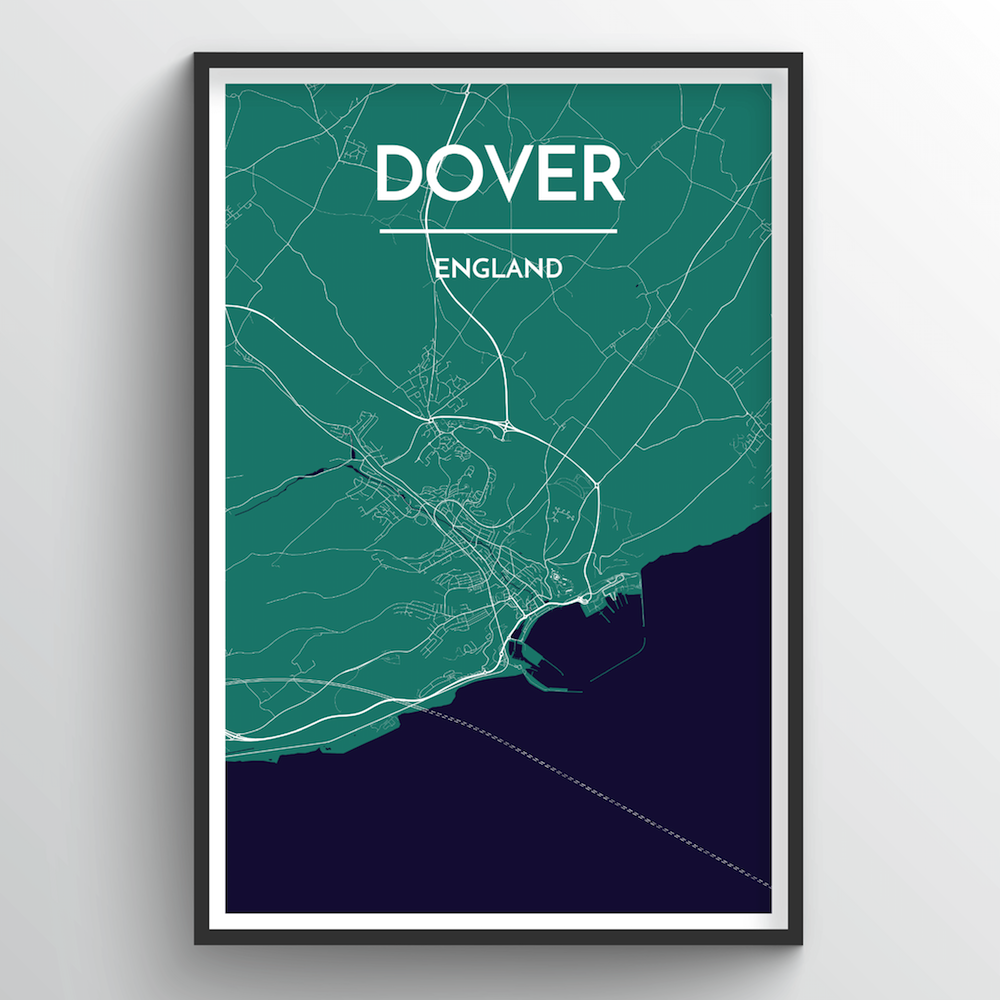 Dover Map Art Print - Point Two Design