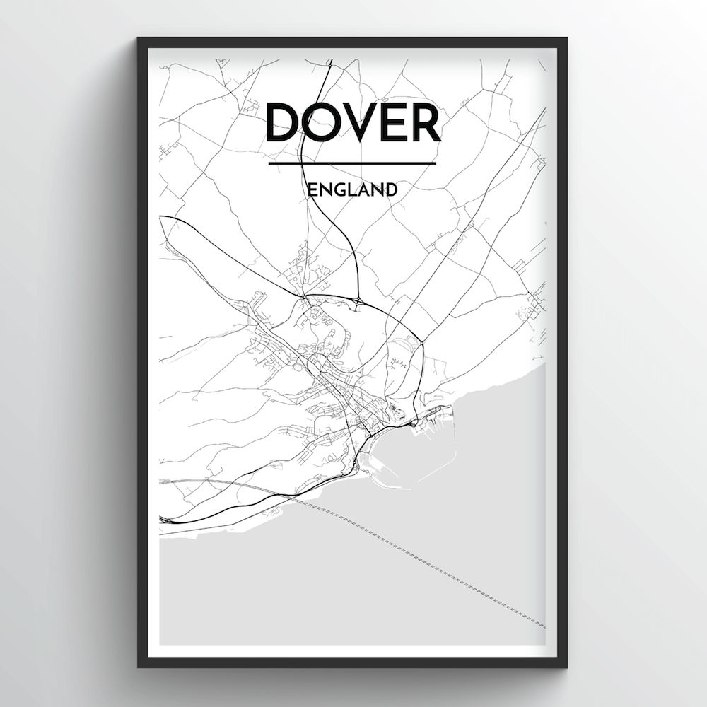 Dover Map Art Print - Point Two Design