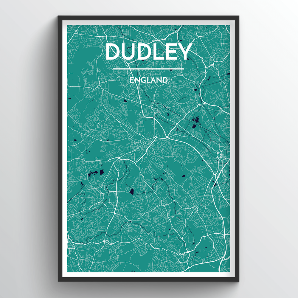 Dudley Map Art Print - Point Two Design