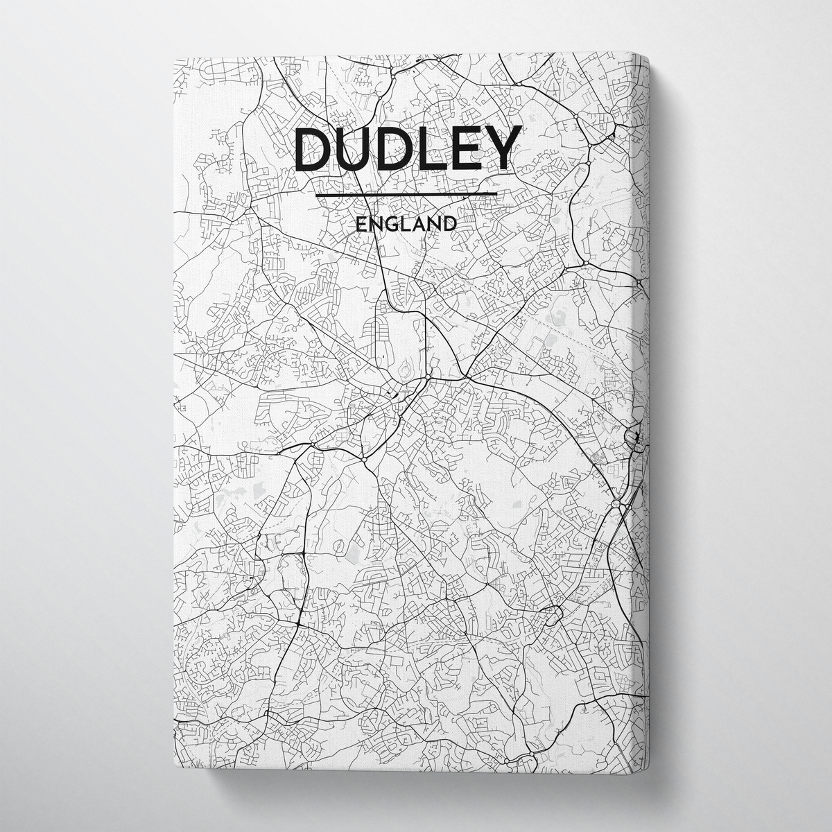 Dudley Map Canvas Wrap - Point Two Design
