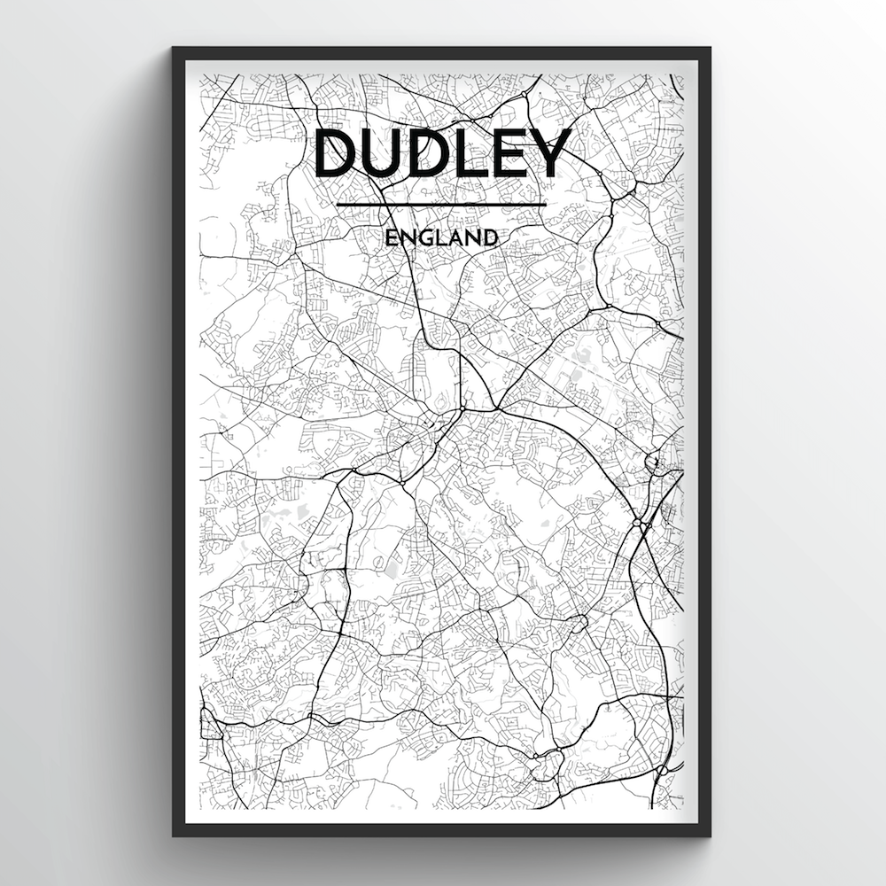 Dudley Map Art Print - Point Two Design