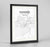 Framed Dundee Map Art Print 24x36" Traditional Black frame Point Two Design Group