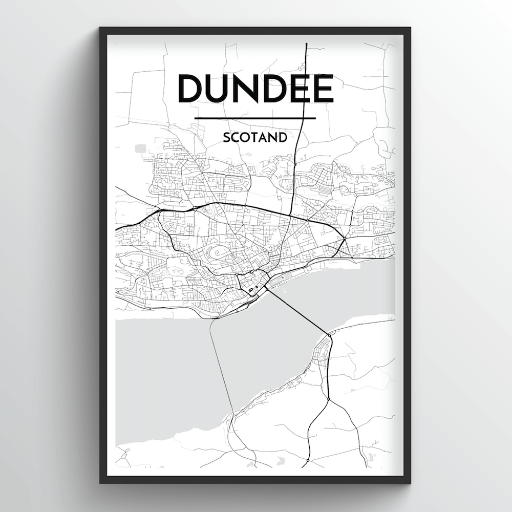 Dundee Map Art Print - Point Two Design