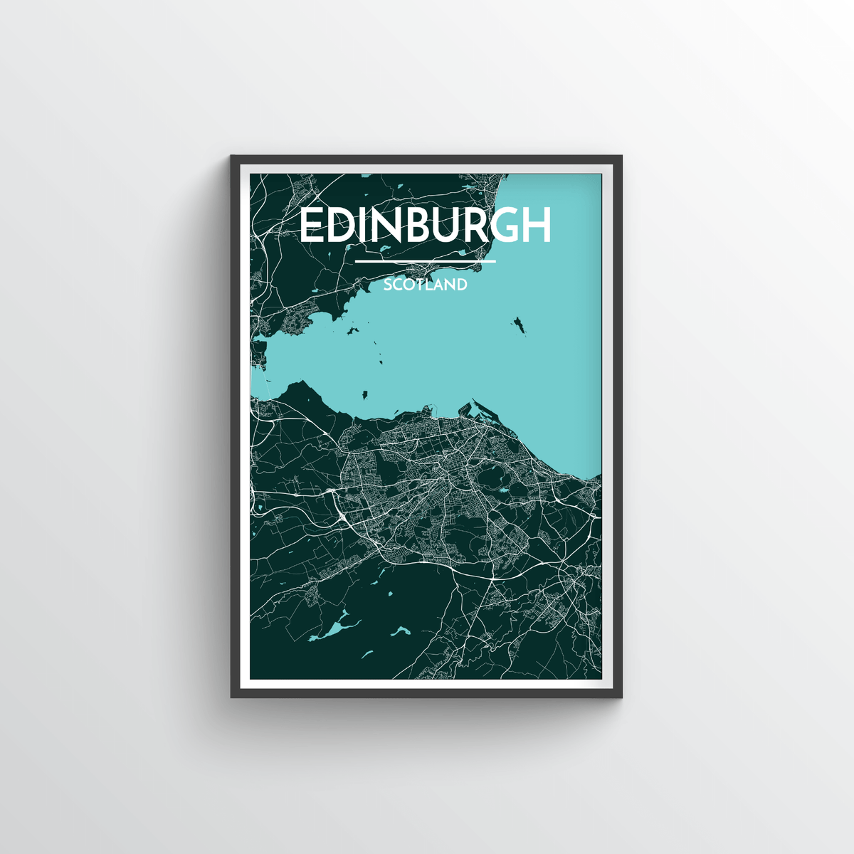 Edinburgh Map Art Print - Point Two Design