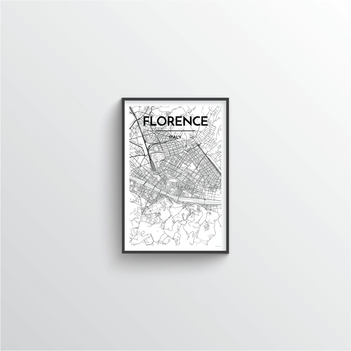 Florence Map Art Print - Point Two Design