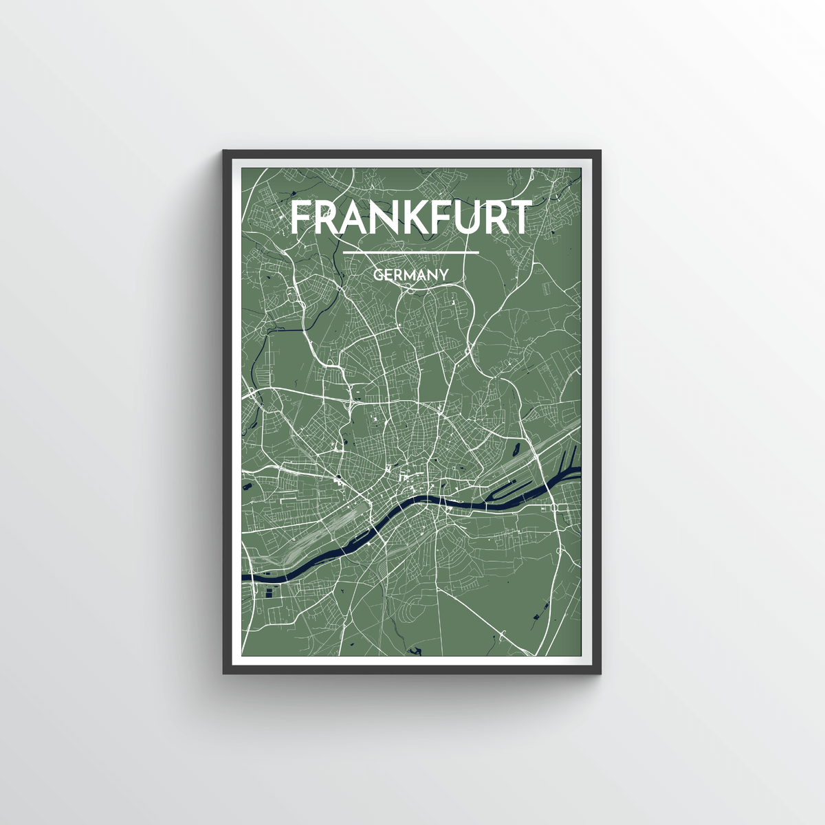 Frankfurt Map Art Print - Point Two Design