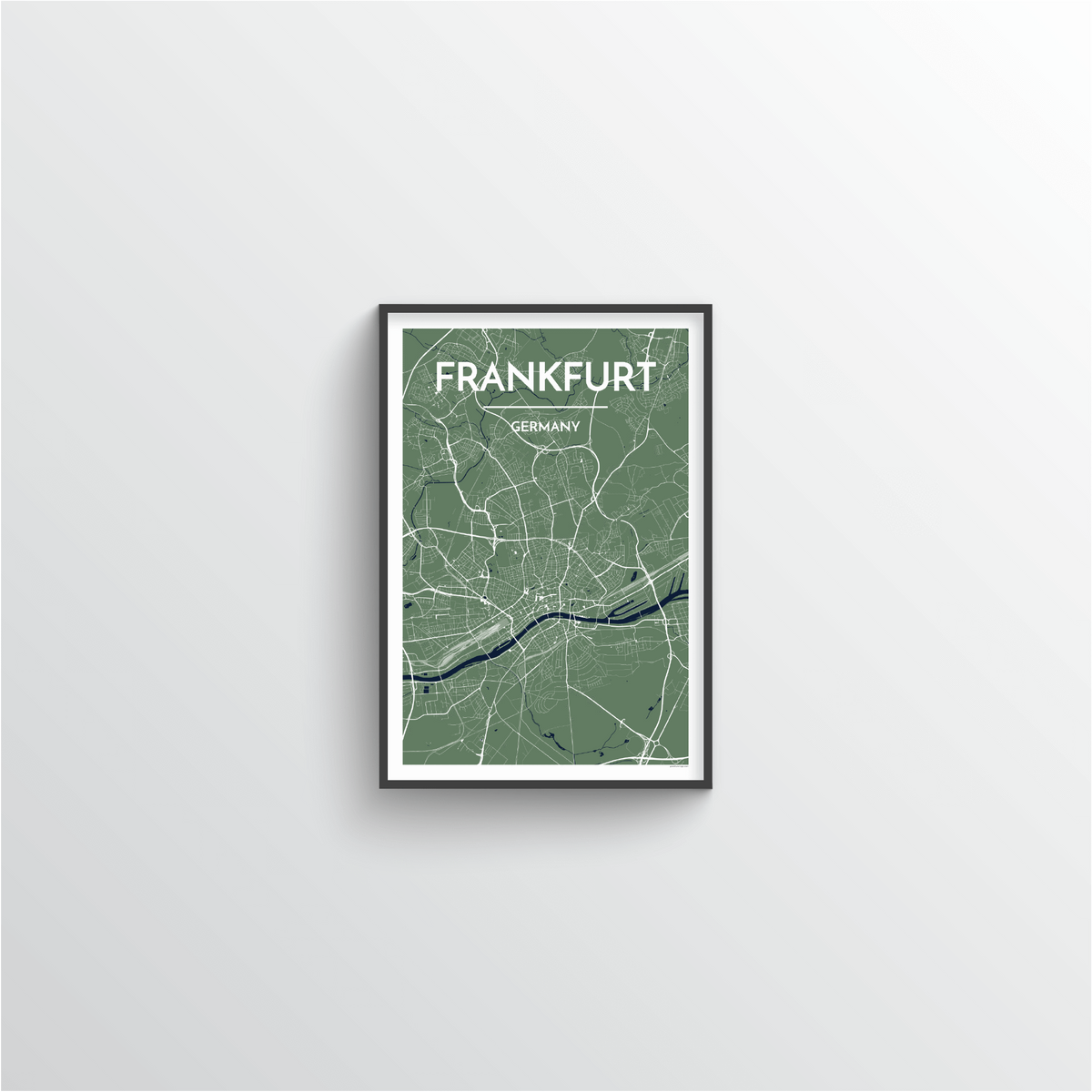 Frankfurt Map Art Print - Point Two Design