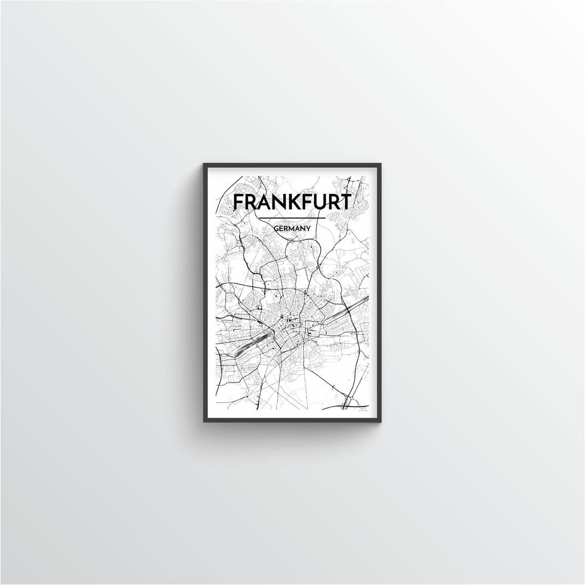 Frankfurt Map Art Print - Point Two Design