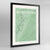 Framed Glouchester Map Art Print 24x36" Contemporary Black frame Point Two Design Group