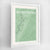 Framed Glouchester Map Art Print 24x36" Contemporary White frame Point Two Design Group