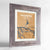 Framed Hamburg Map Art Print 24x36" Western Grey frame Point Two Design Group