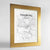 Framed Hamburg Map Art Print 24x36" Gold frame Point Two Design Group