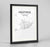 Framed Hastings Map Art Print 24x36" Traditional Black frame Point Two Design Group