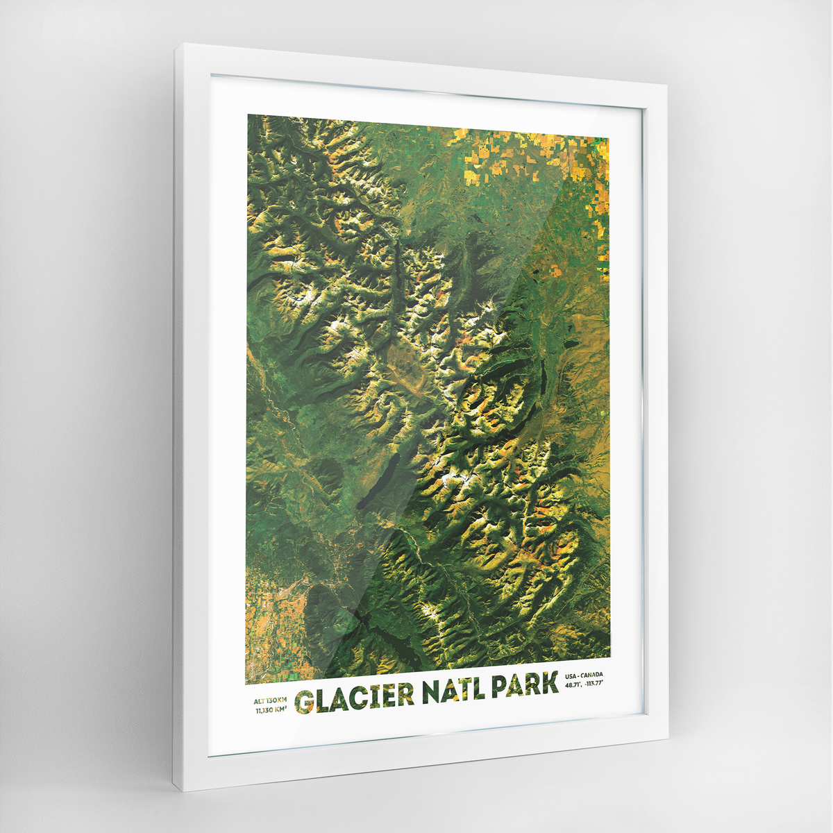 Glacier National Park Earth Photography Art Print - Framed
