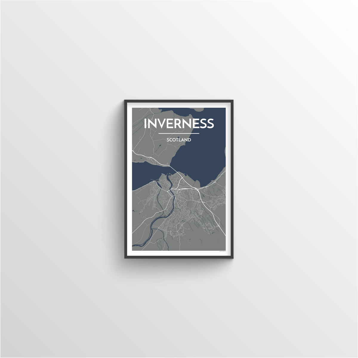 Inverness Map Art Print - Point Two Design