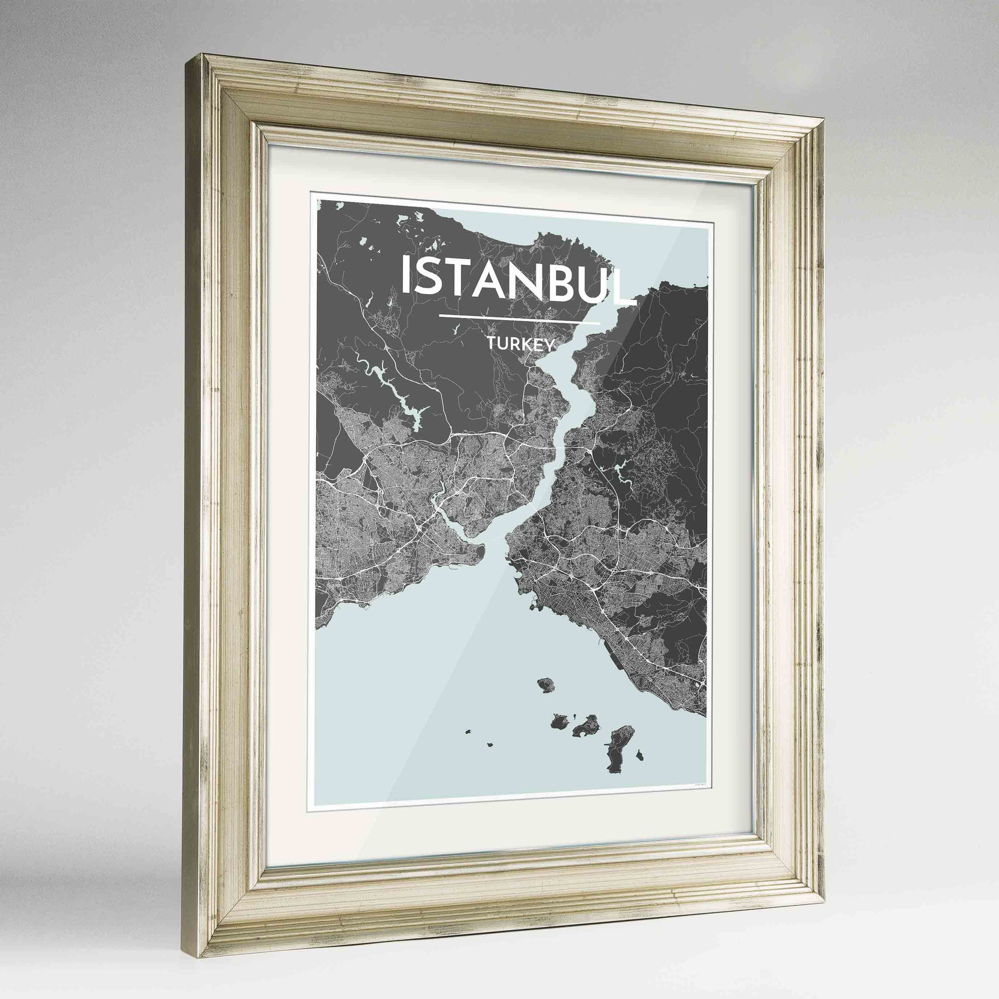 Istanbul Laser Cut Map outlets | 18x24