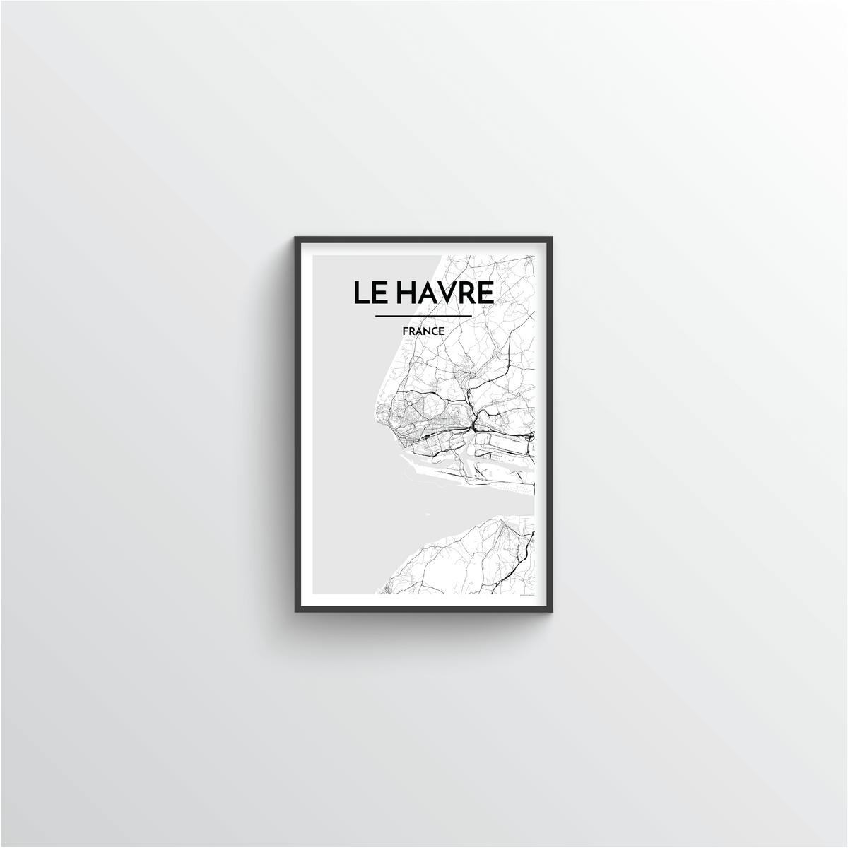 Le Havre Map Art Print - Point Two Design
