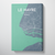 Le Havre City Map Canvas Wrap - Point Two Design