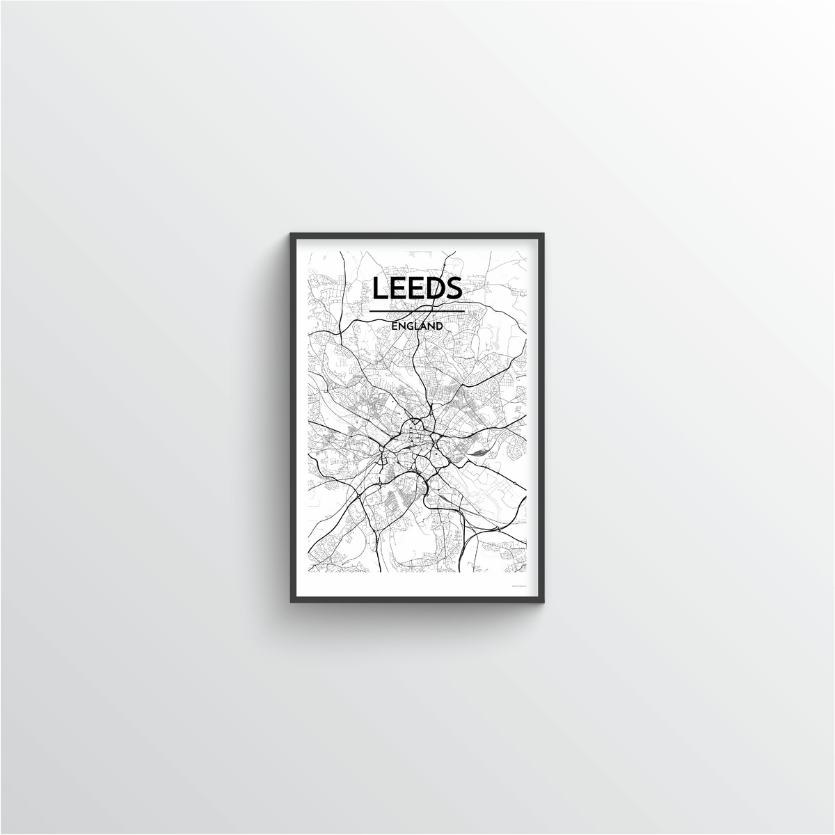 Leeds Map Art Print - Point Two Design