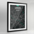 Framed Leeds City Map Art Print - Point Two Design