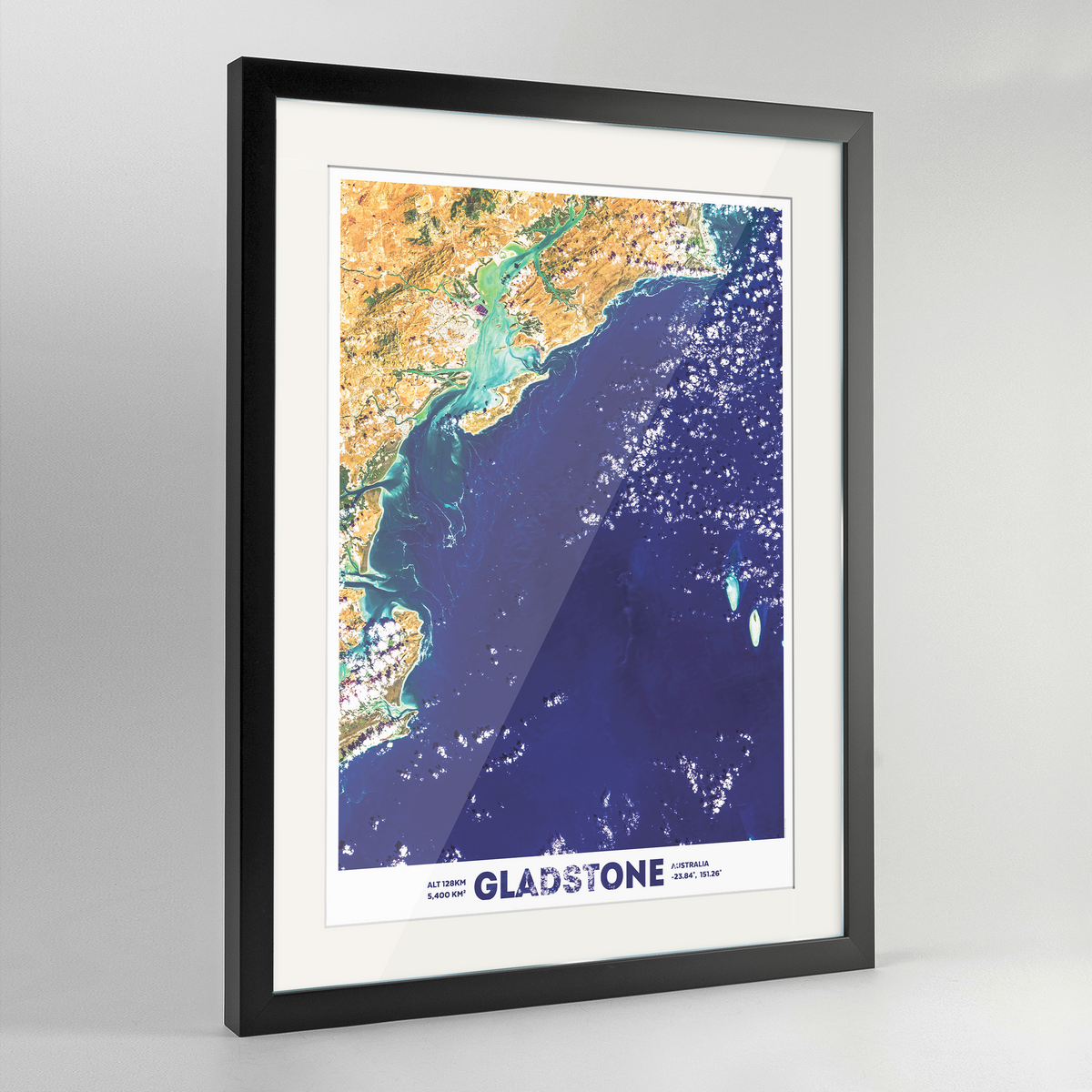 Gladstone Earth Photography Art Print - Framed