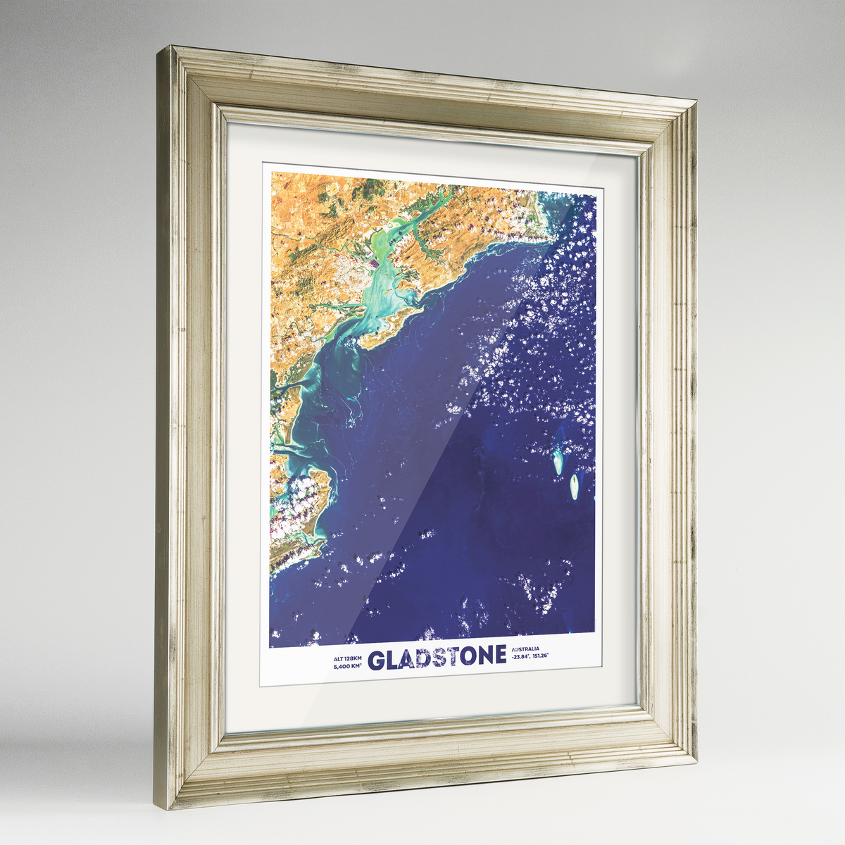 Gladstone Earth Photography Art Print - Framed