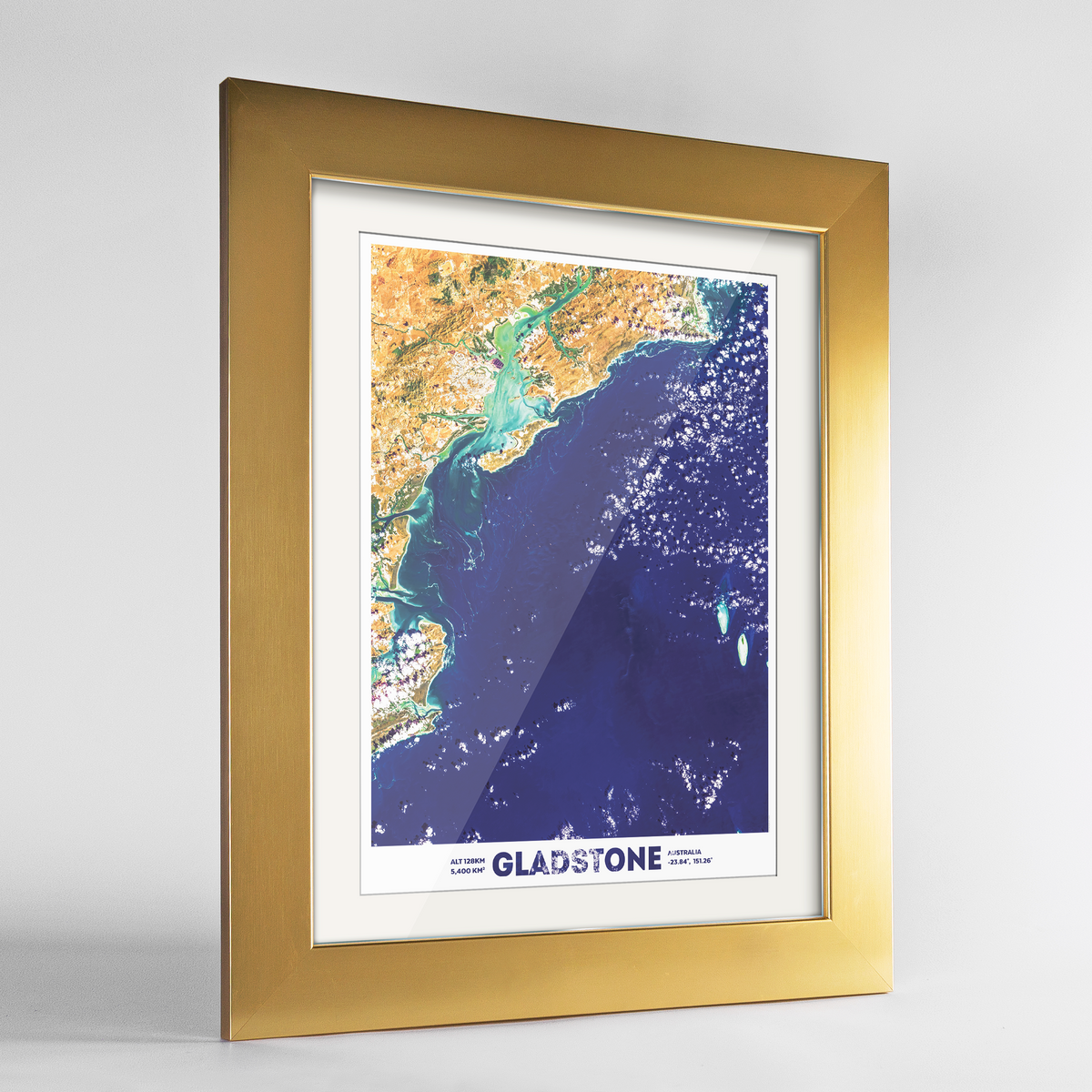 Gladstone Earth Photography Art Print - Framed