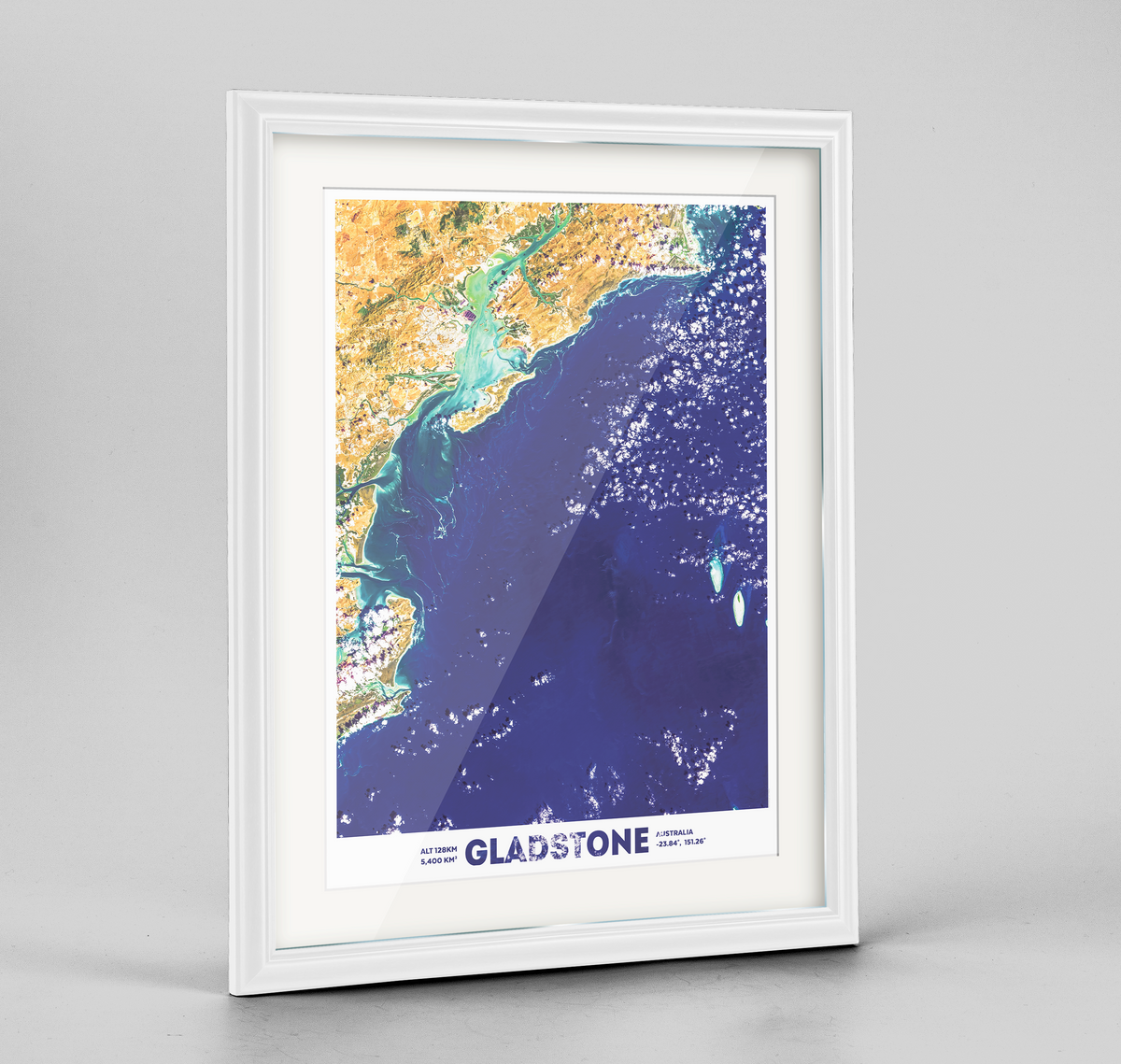 Gladstone Earth Photography Art Print - Framed