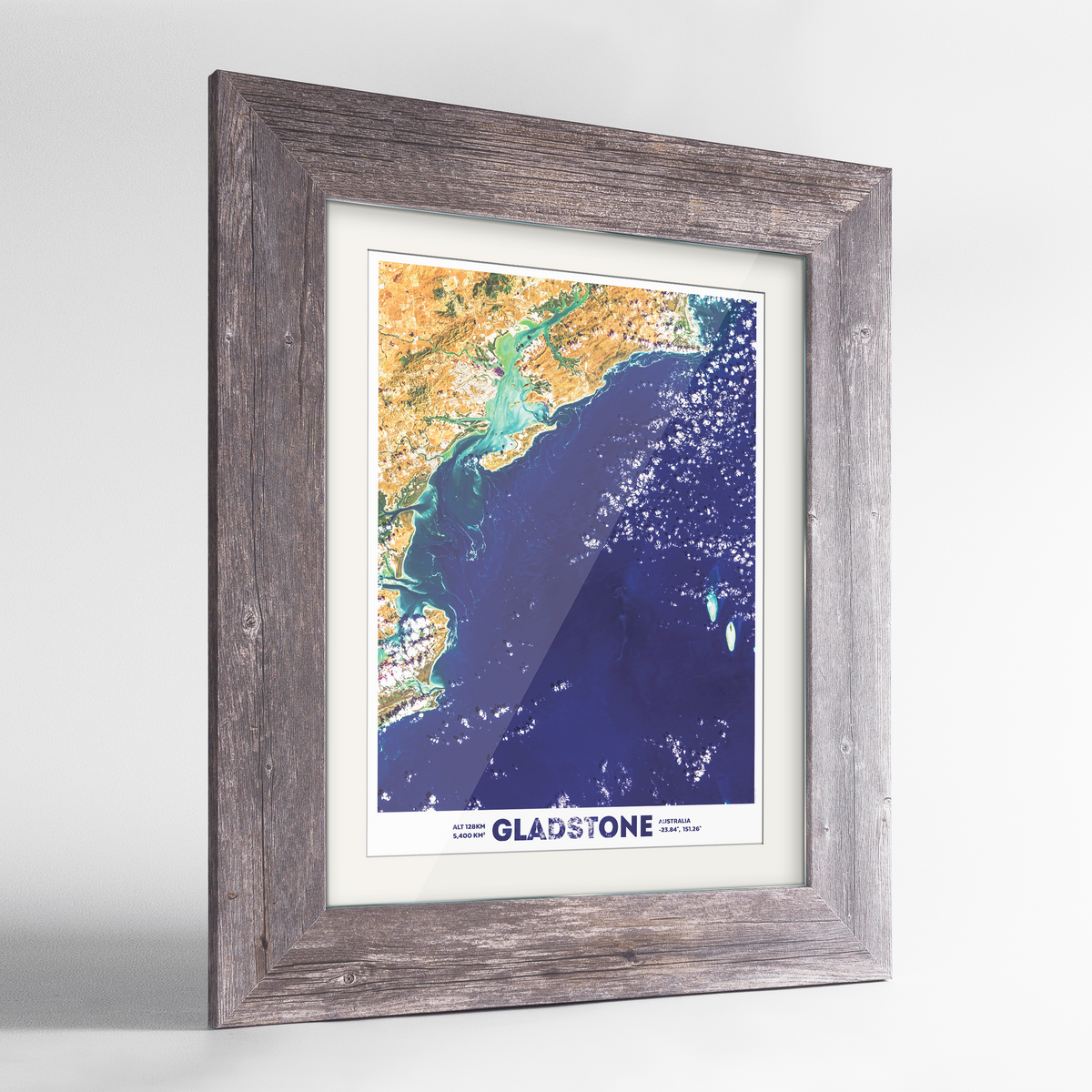 Gladstone Earth Photography Art Print - Framed