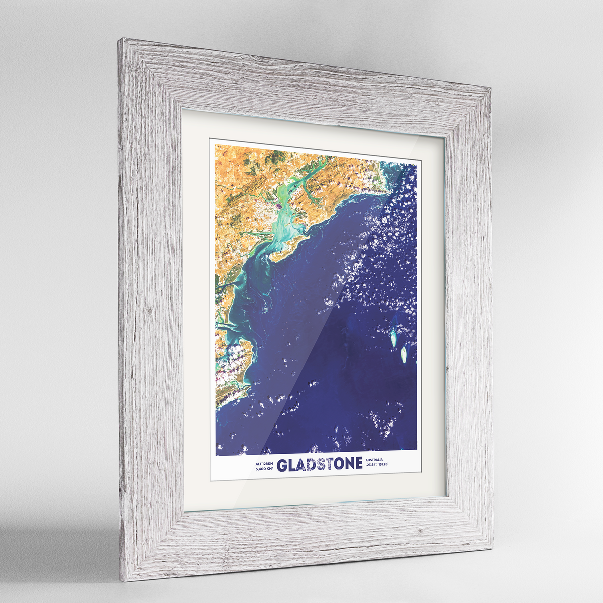 Gladstone Earth Photography Art Print - Framed