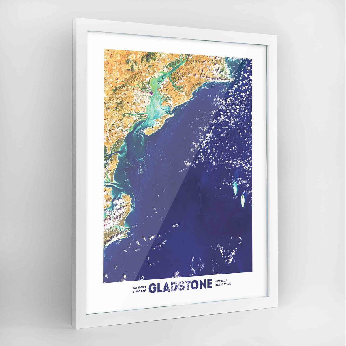 Gladstone Earth Photography Art Print - Framed