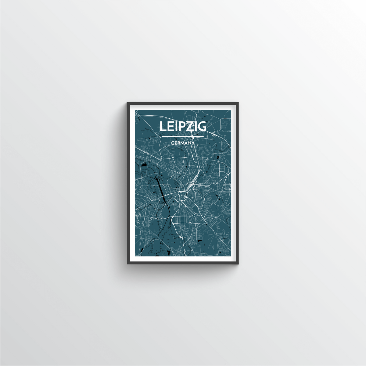 Leipzig Map Art Print - Point Two Design