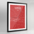 Framed Lucca City Map Art Print - Point Two Design