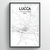 Lucca Map Art Print
