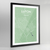 Framed Luton City Map Art Print - Point Two Design