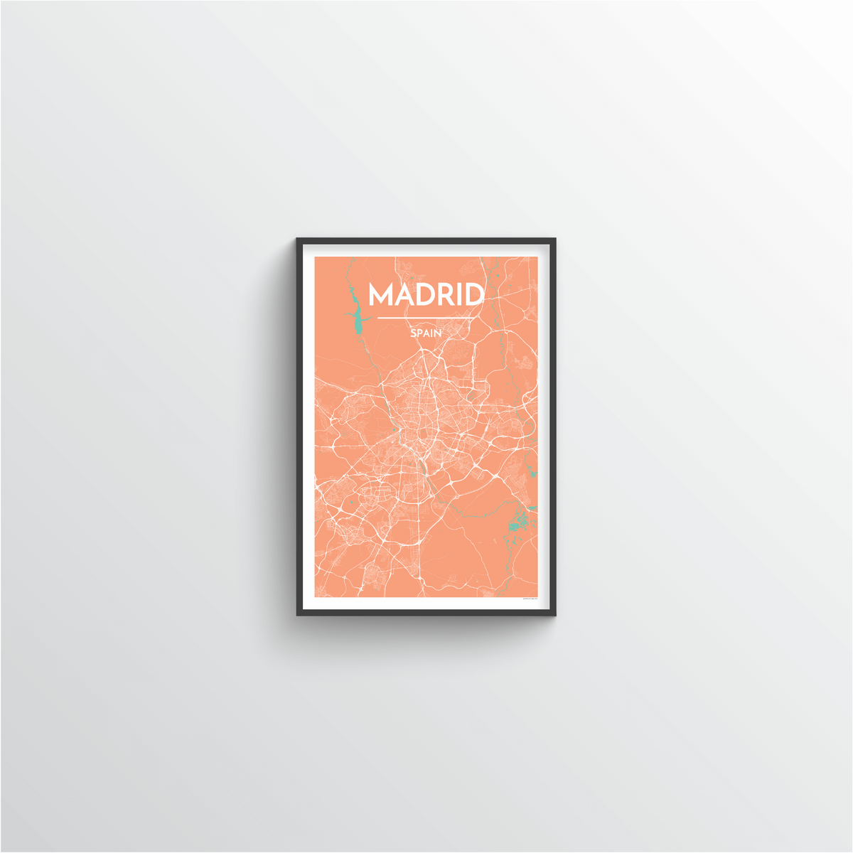 Madrid Map Art Print