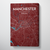 Manchester City Map Canvas Wrap - Point Two Design